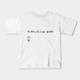 Everything Goes - RM BTS Lyrics Black Version Kids T-Shirt